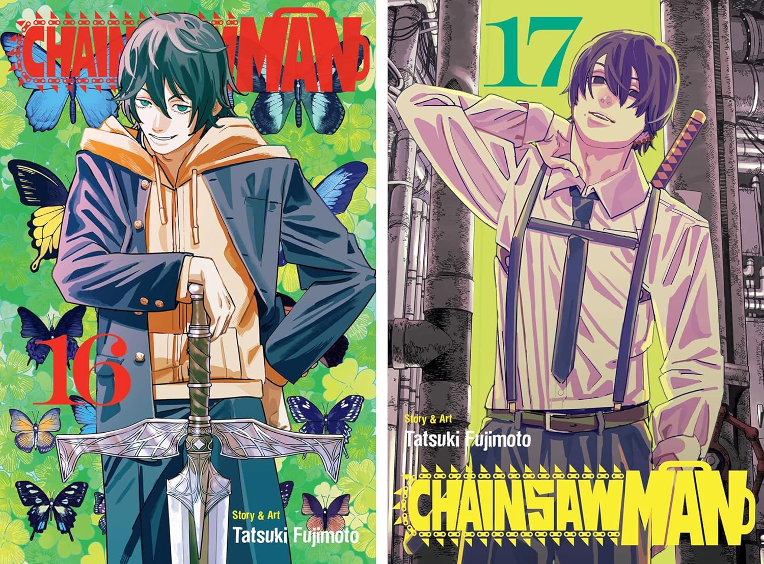 Chainsaw Man (Vol. 1-17) Manga Series Set by Tatsuki Fujimoto - Image 6