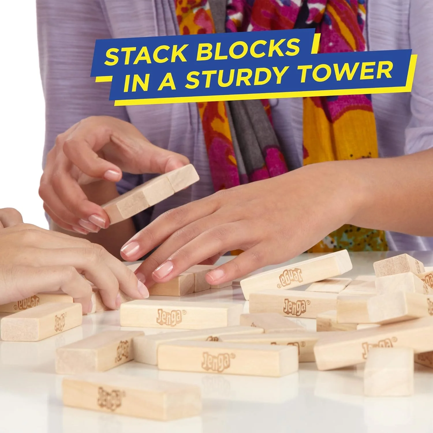 Classic Jenga Game The Original Wood Block - Image 4
